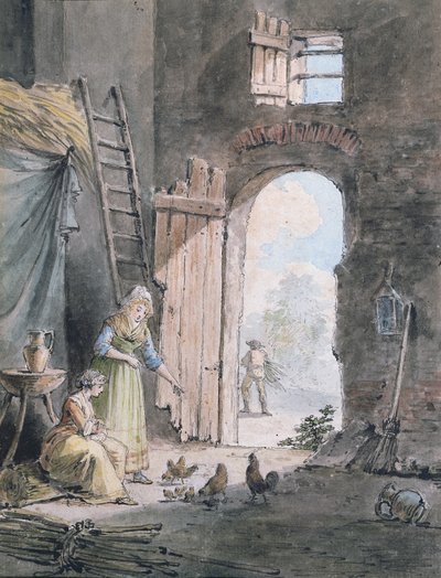Familia rural de Hubert Robert